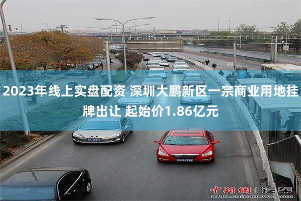 2023年线上实盘配资 深圳大鹏新区一宗商业用地挂牌出让 起始价1.86亿元