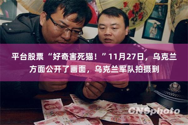 平台股票 “好奇害死猫！”11月27日，乌克兰方面公开了画面，乌克兰军队拍摄到