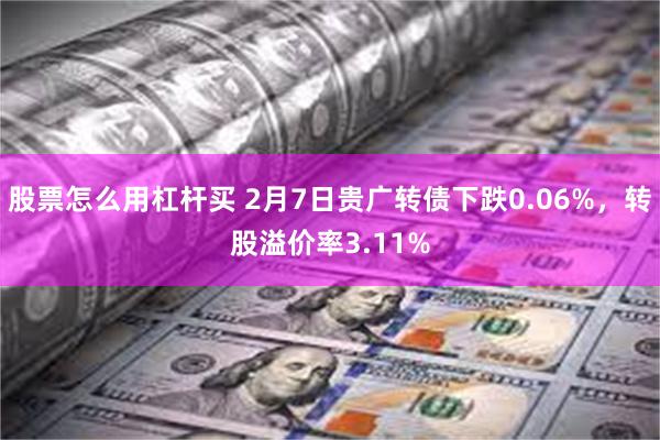 股票怎么用杠杆买 2月7日贵广转债下跌0.06%，转股溢价率3.11%